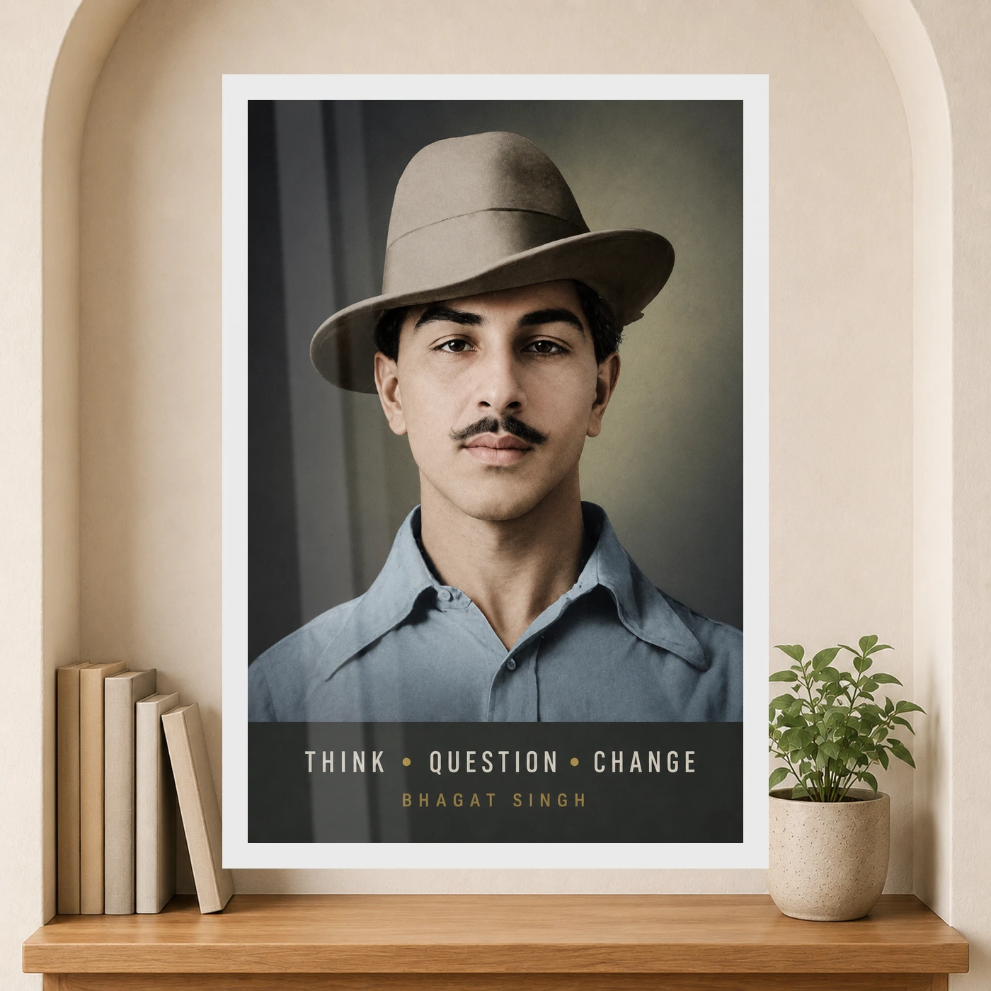 Bhagat Singh Think Question Change Photo Frame, view 6