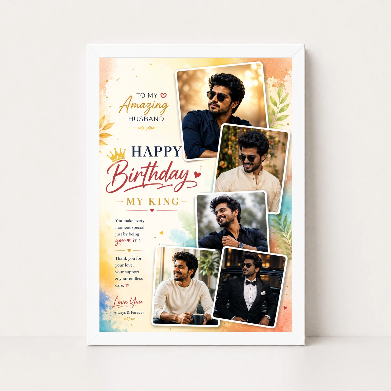 Birthday Frame Boyfriend Girlfriend Love Quote Multi Photo, view 11
