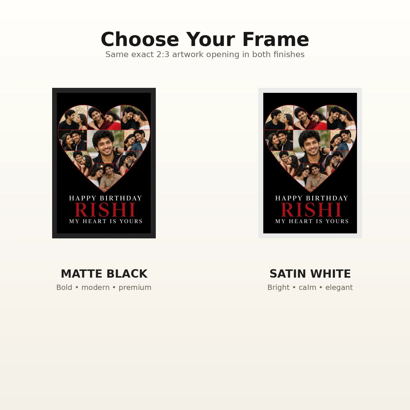 Birthday Gift for Boyfriend Photo Frame Romantic Couple, view 7
