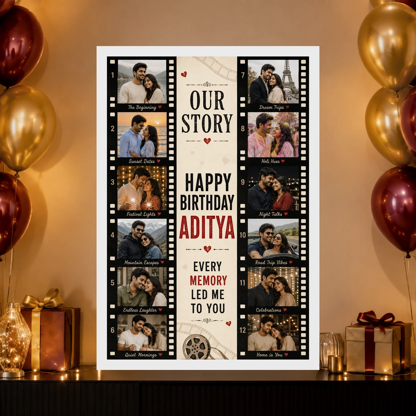 Birthday Gift for Husband Photo Frame Special Memories, view 10