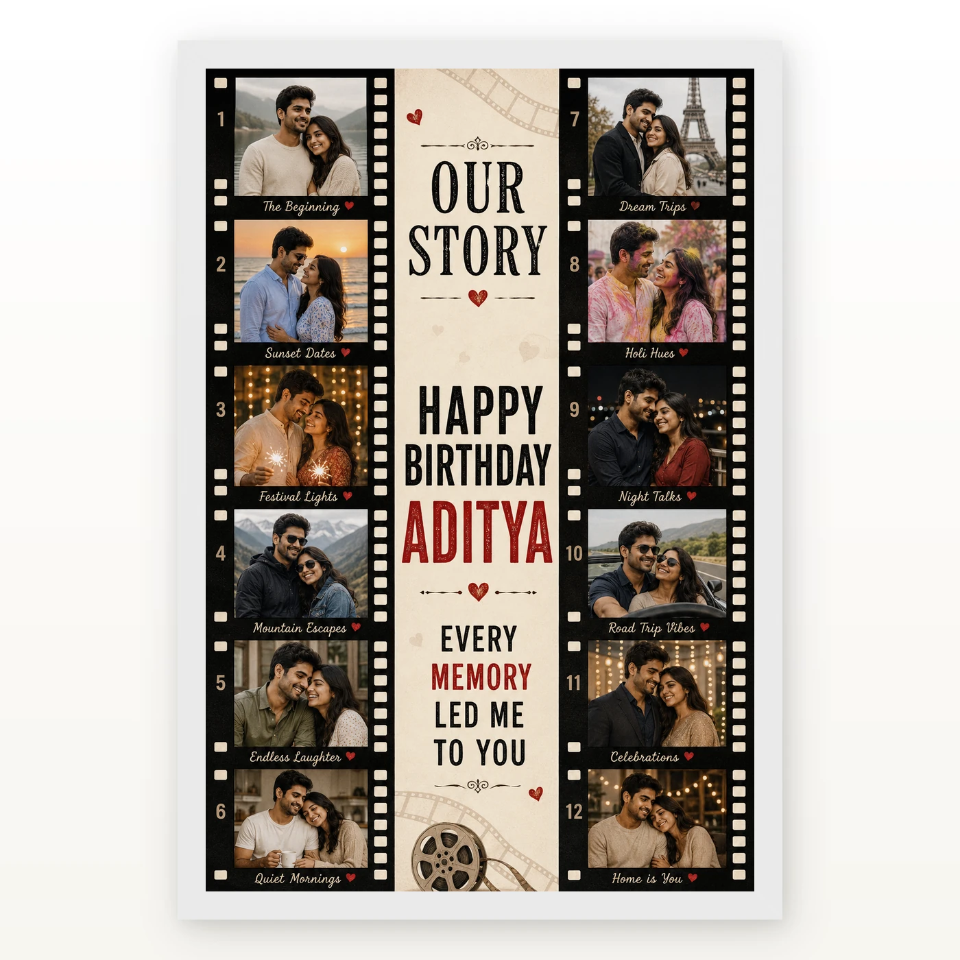 Birthday Gift for Husband Photo Frame Special Memories, view 2