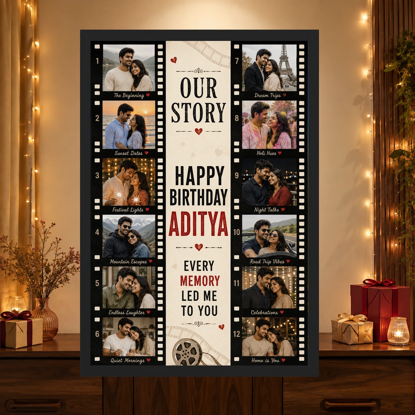Birthday Gift for Husband Photo Frame Special Memories, view 4