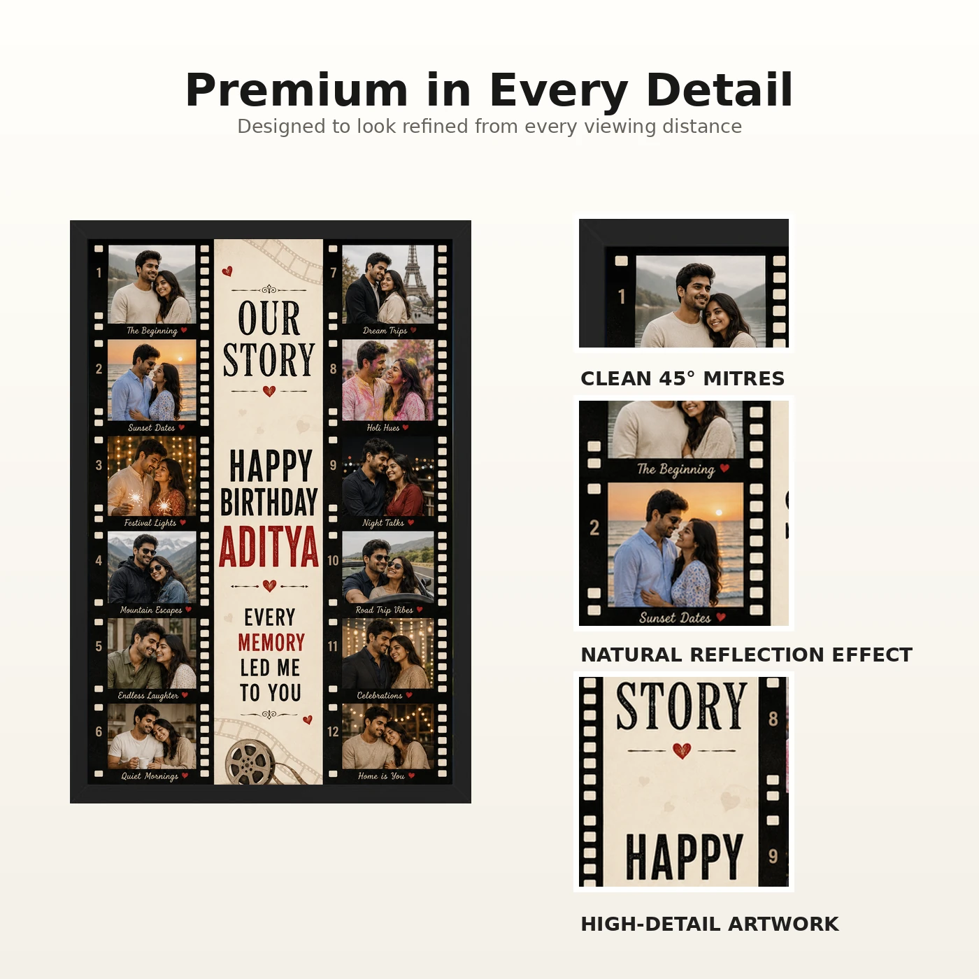 Birthday Gift for Husband Photo Frame Special Memories, view 9