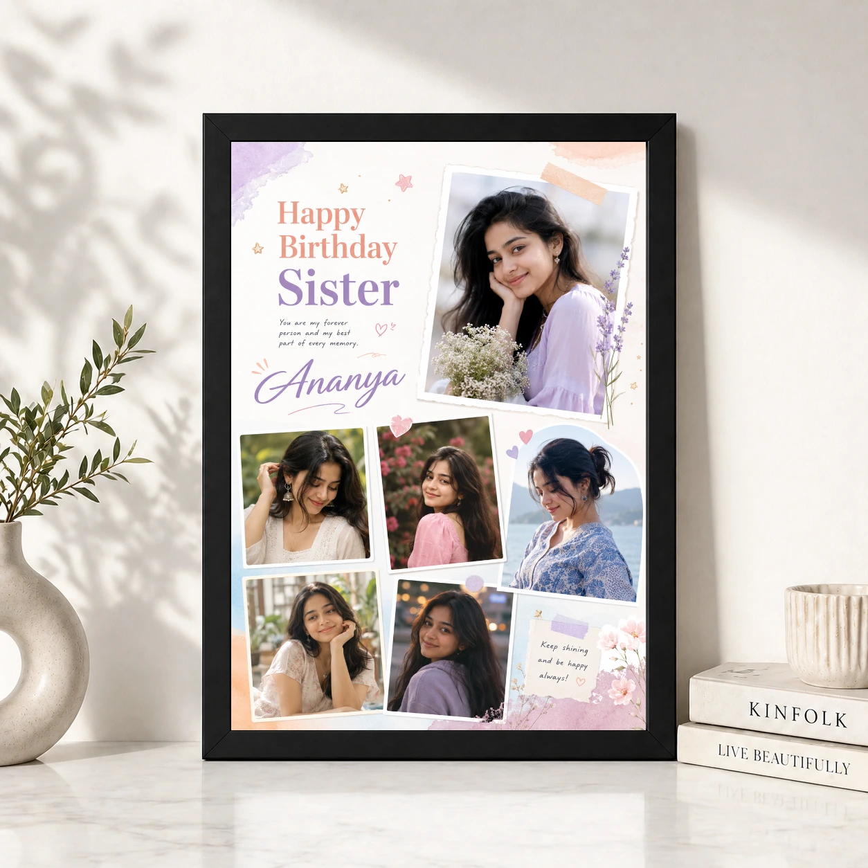 Birthday Gift Photo Frame for Sister, view 4
