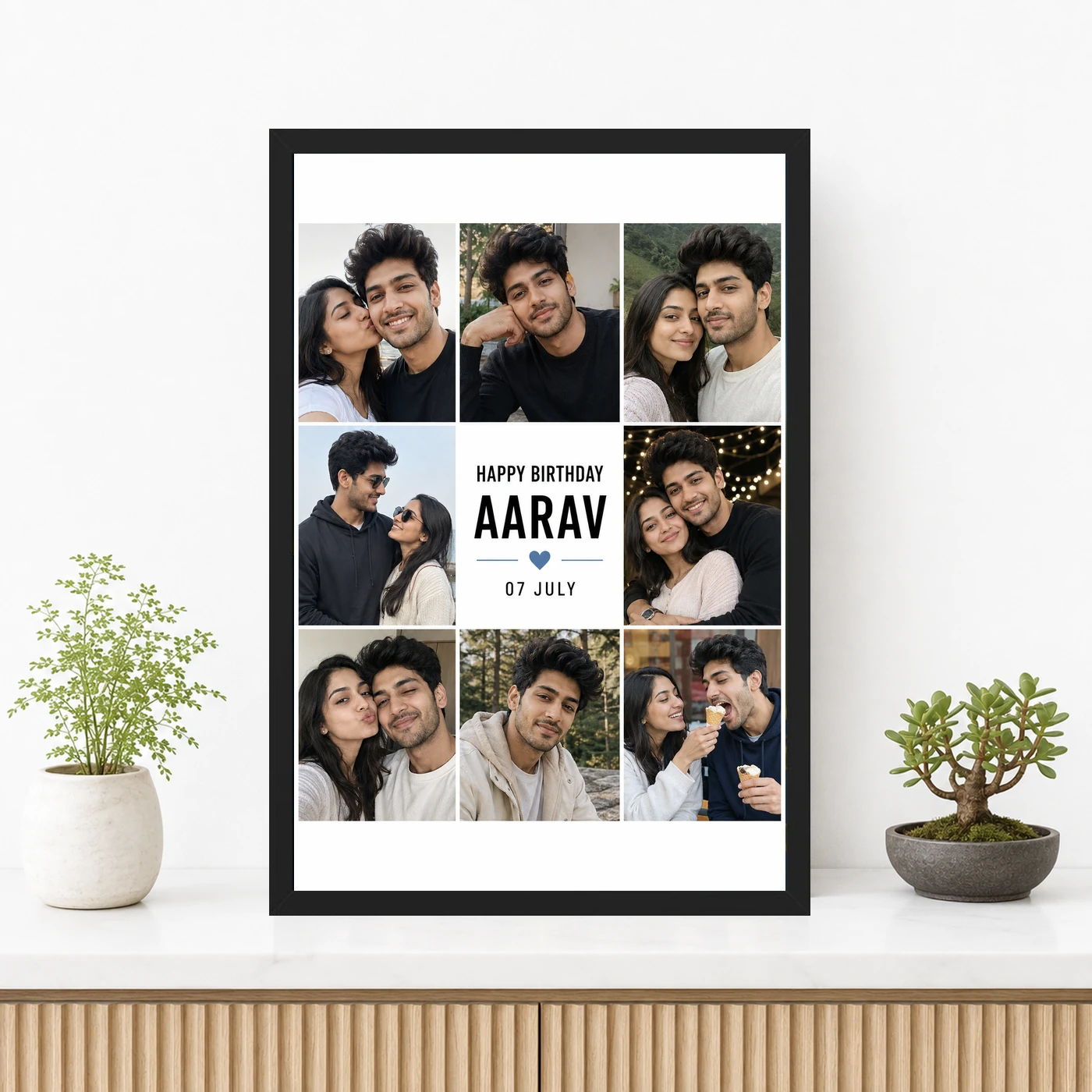 Birthday Photo Frame for Boyfriend Gift Classic Design, view 3