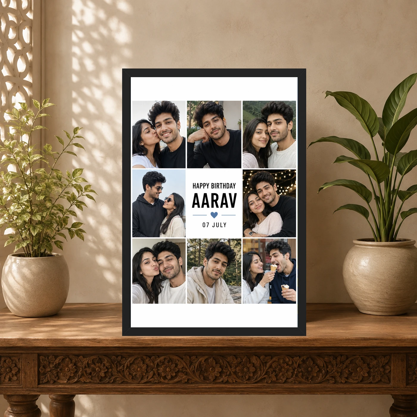 Birthday Photo Frame for Boyfriend Gift Classic Design, view 5