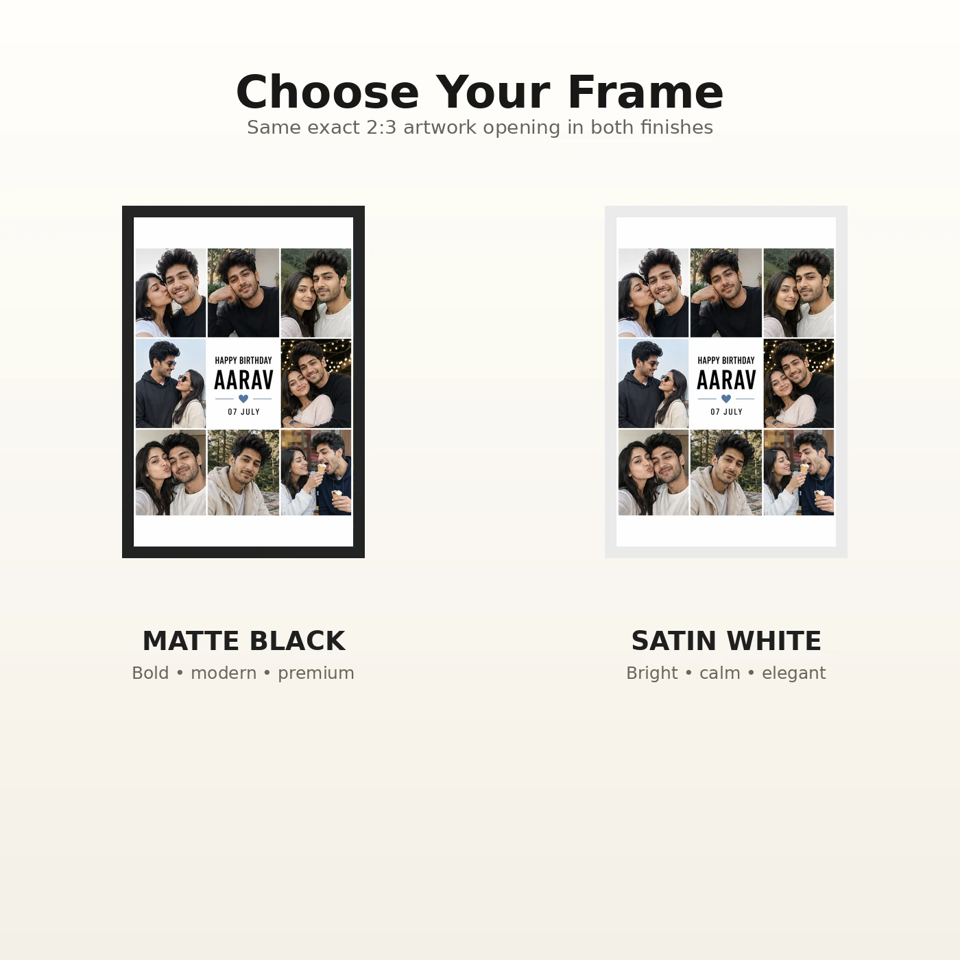 Birthday Photo Frame for Boyfriend Gift Classic Design, view 7