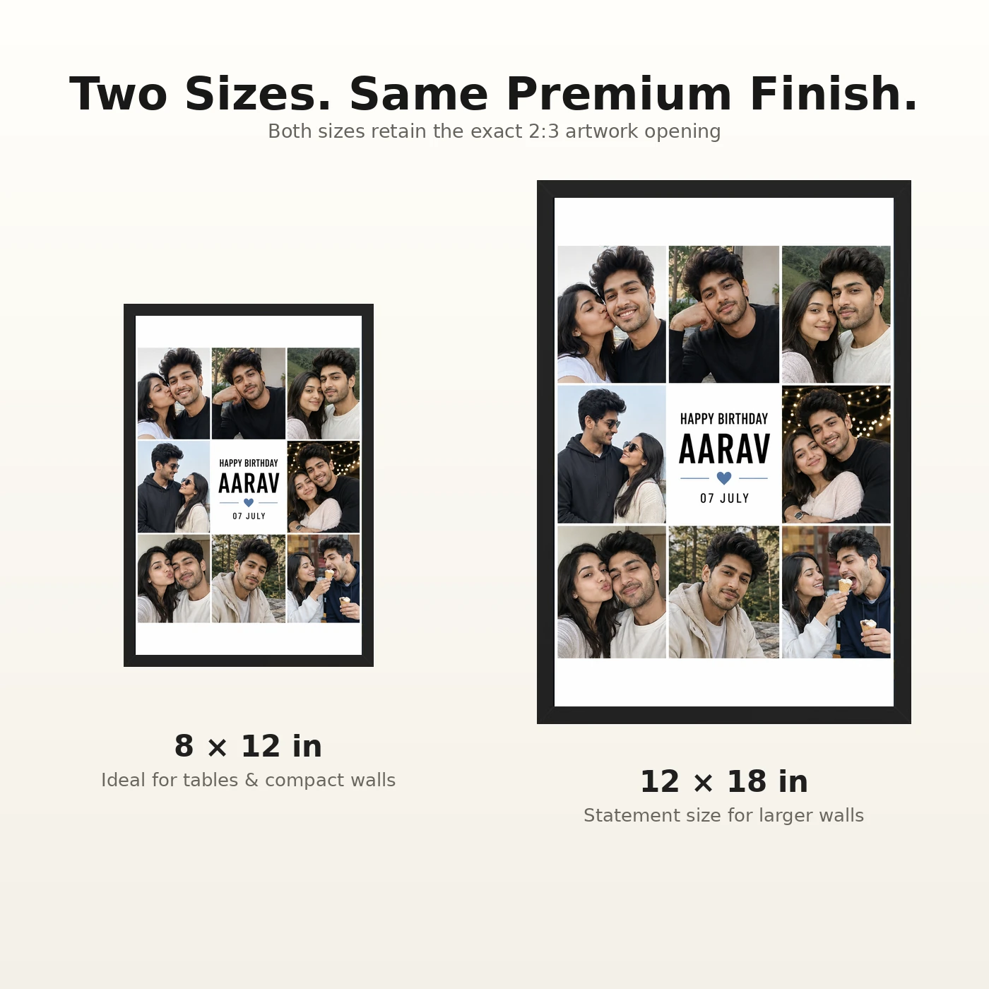 Birthday Photo Frame for Boyfriend Gift Classic Design, view 8