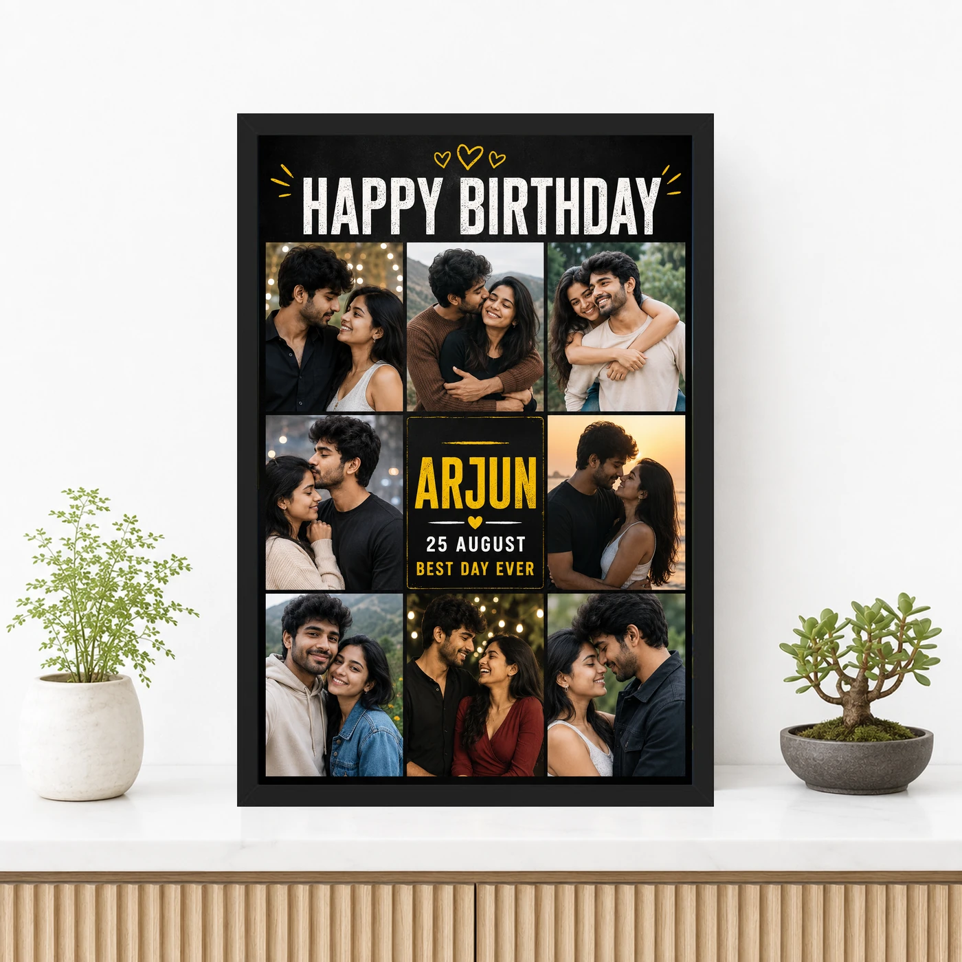 Birthday Photo Frame for Boyfriend Personalised Anniversary Style, view 3