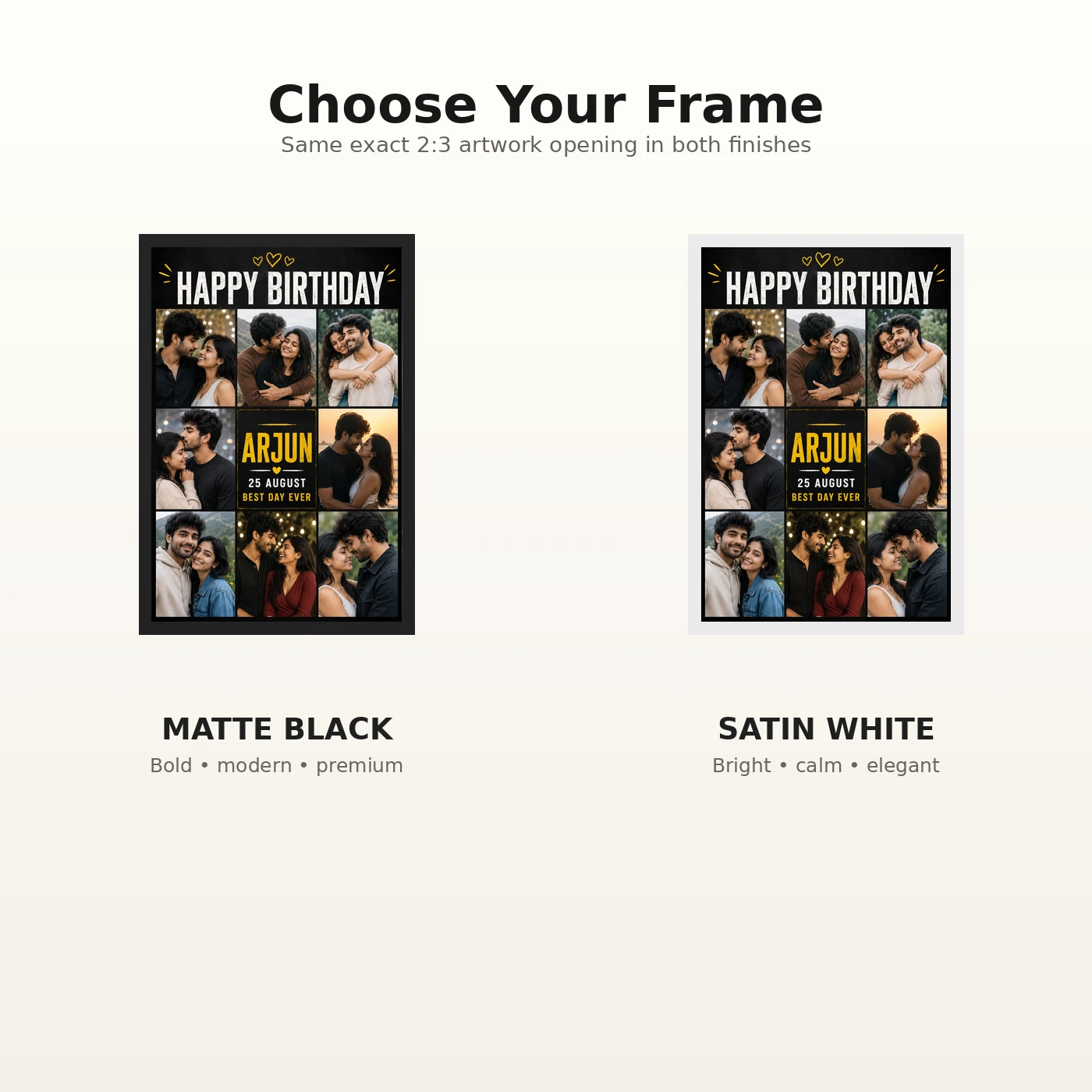 Birthday Photo Frame for Boyfriend Personalised Anniversary Style, view 7