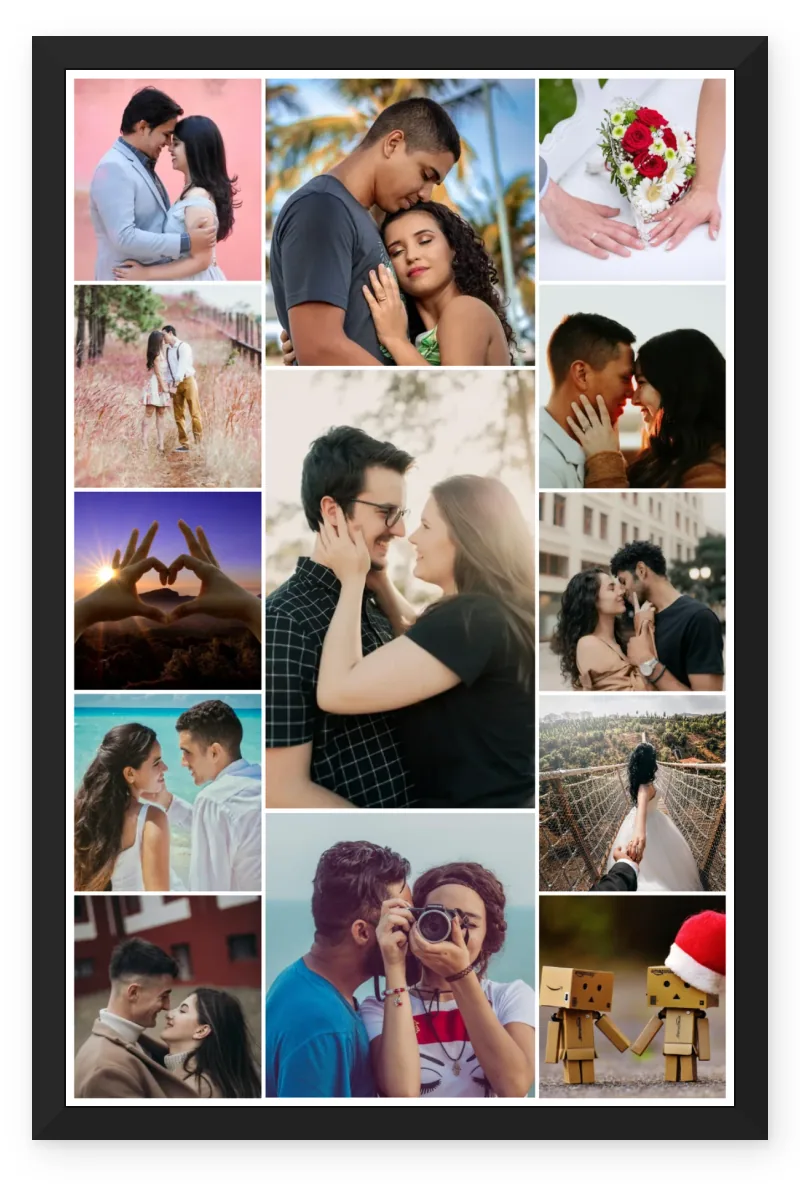 Birthday Photo Frame for Girlfriend with 12 to 13 Photos - Mosaic