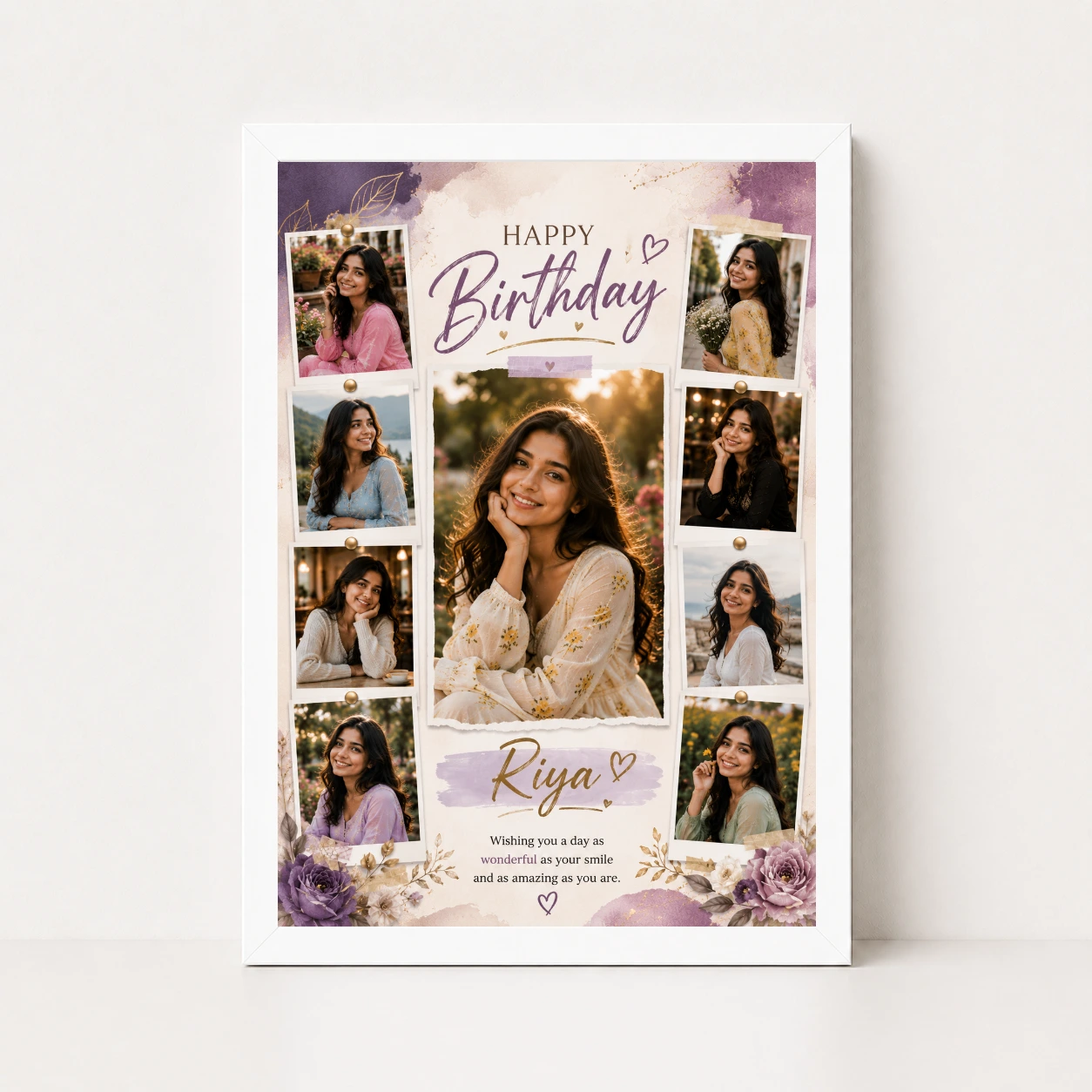 Birthday Photo Frame with Name and Message, view 5