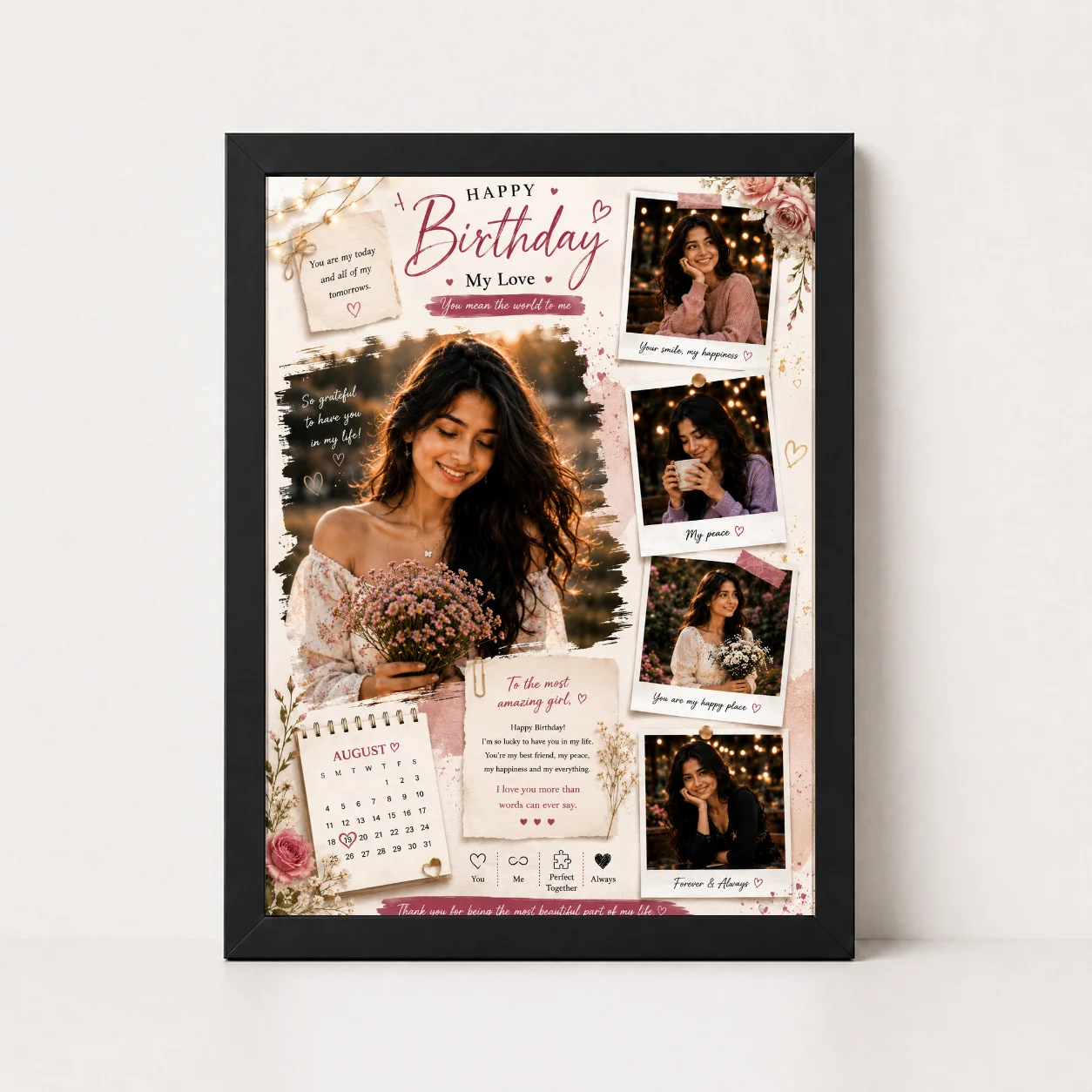 Birthday Wishes Photo Frame with Photo, view 2
