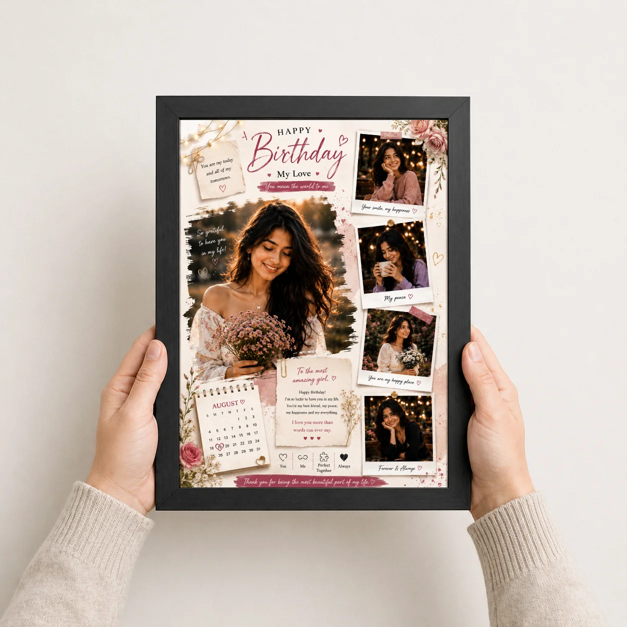 Birthday Wishes Photo Frame with Photo, view 3