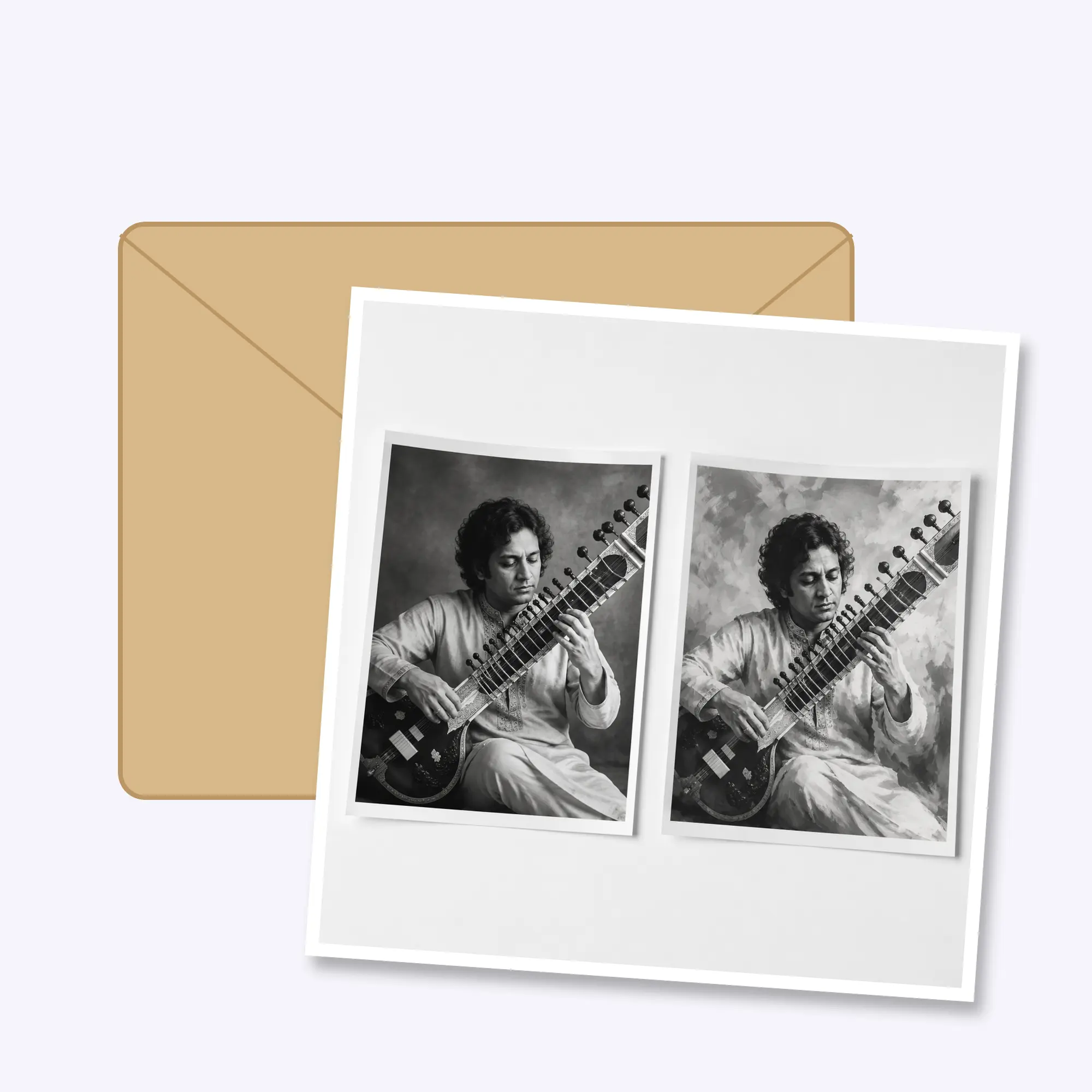 Black and White Digital Painting Photo Print, view 5