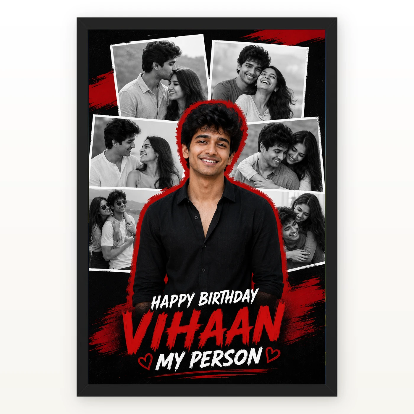Boyfriend Birthday Photo Frame Love Quotes and Wishes