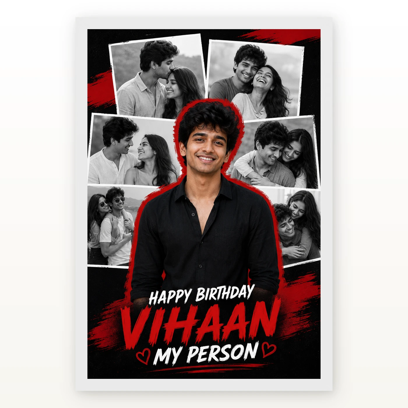 Boyfriend Birthday Photo Frame Love Quotes and Wishes, view 2