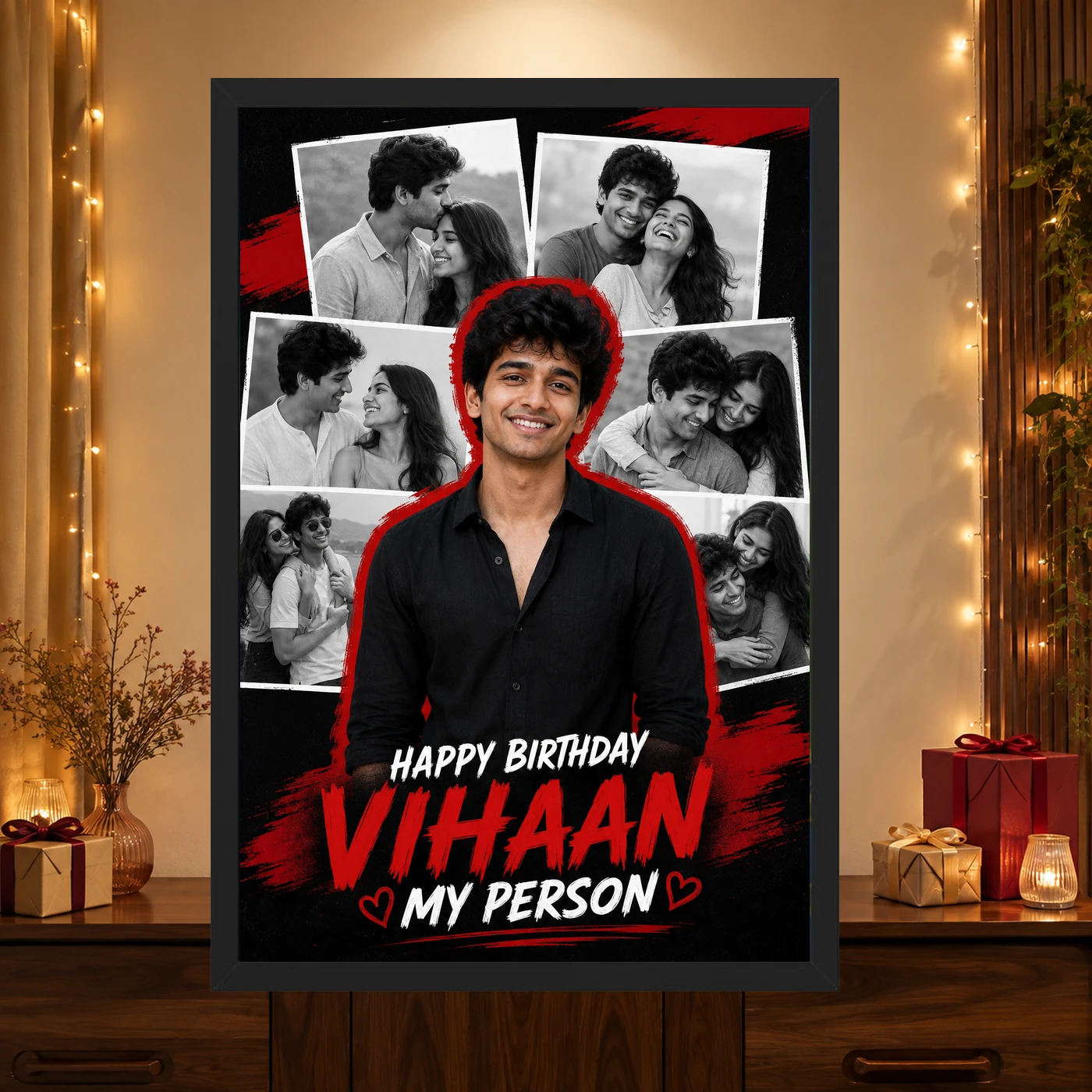 Boyfriend Birthday Photo Frame Love Quotes and Wishes, view 4