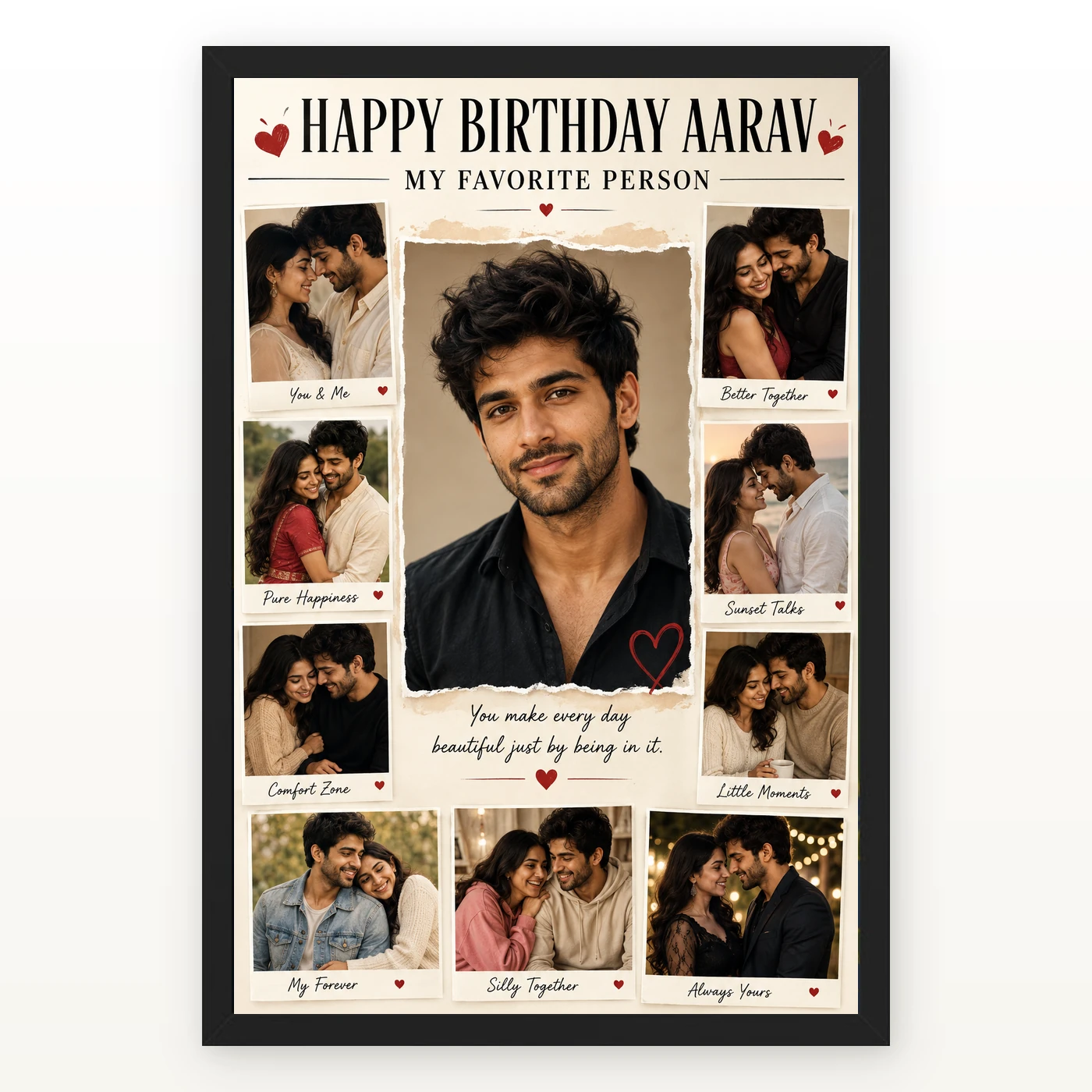 Boyfriend Birthday Photo Frame