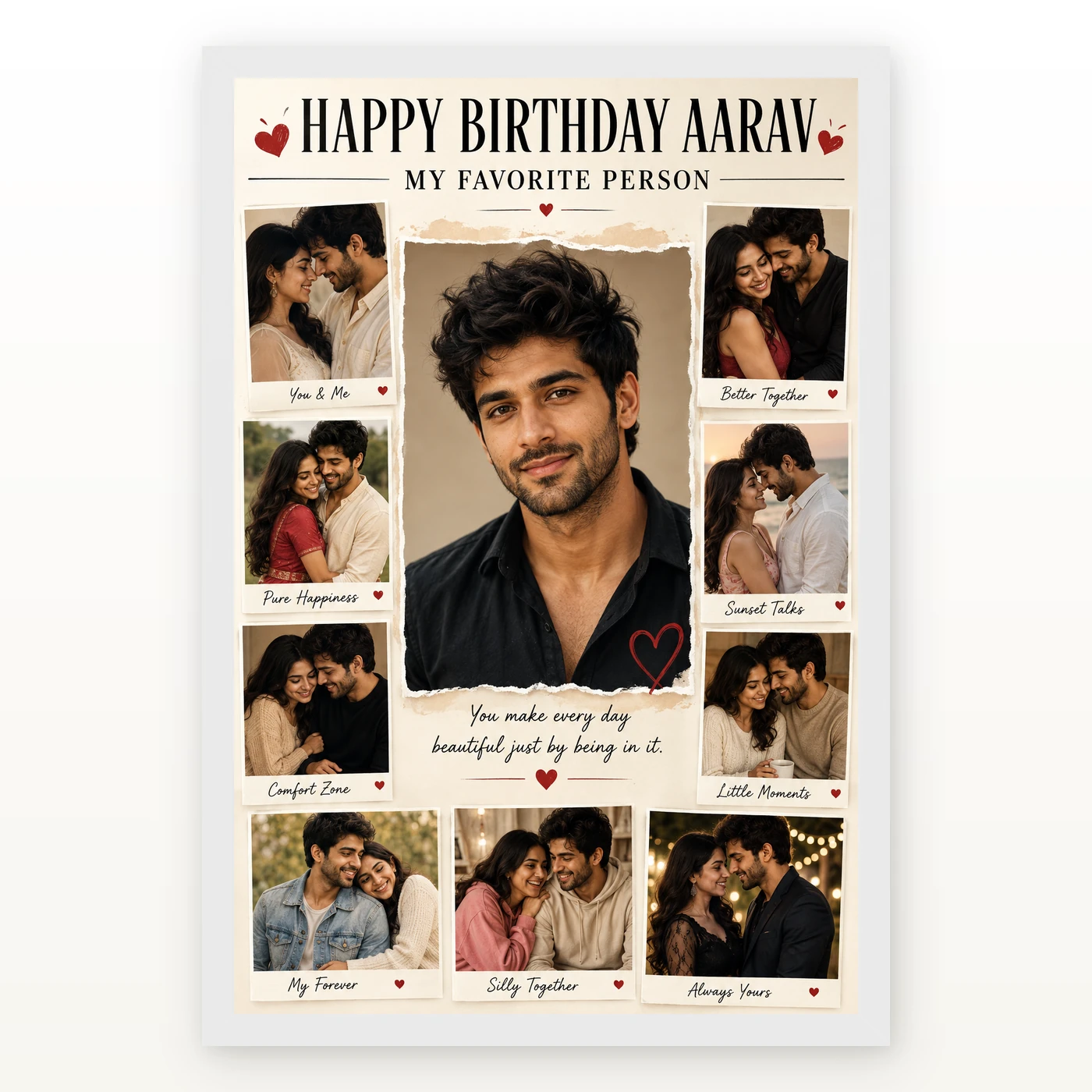 Boyfriend Birthday Photo Frame, view 2