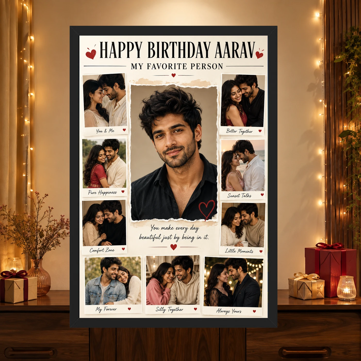 Boyfriend Birthday Photo Frame, view 4