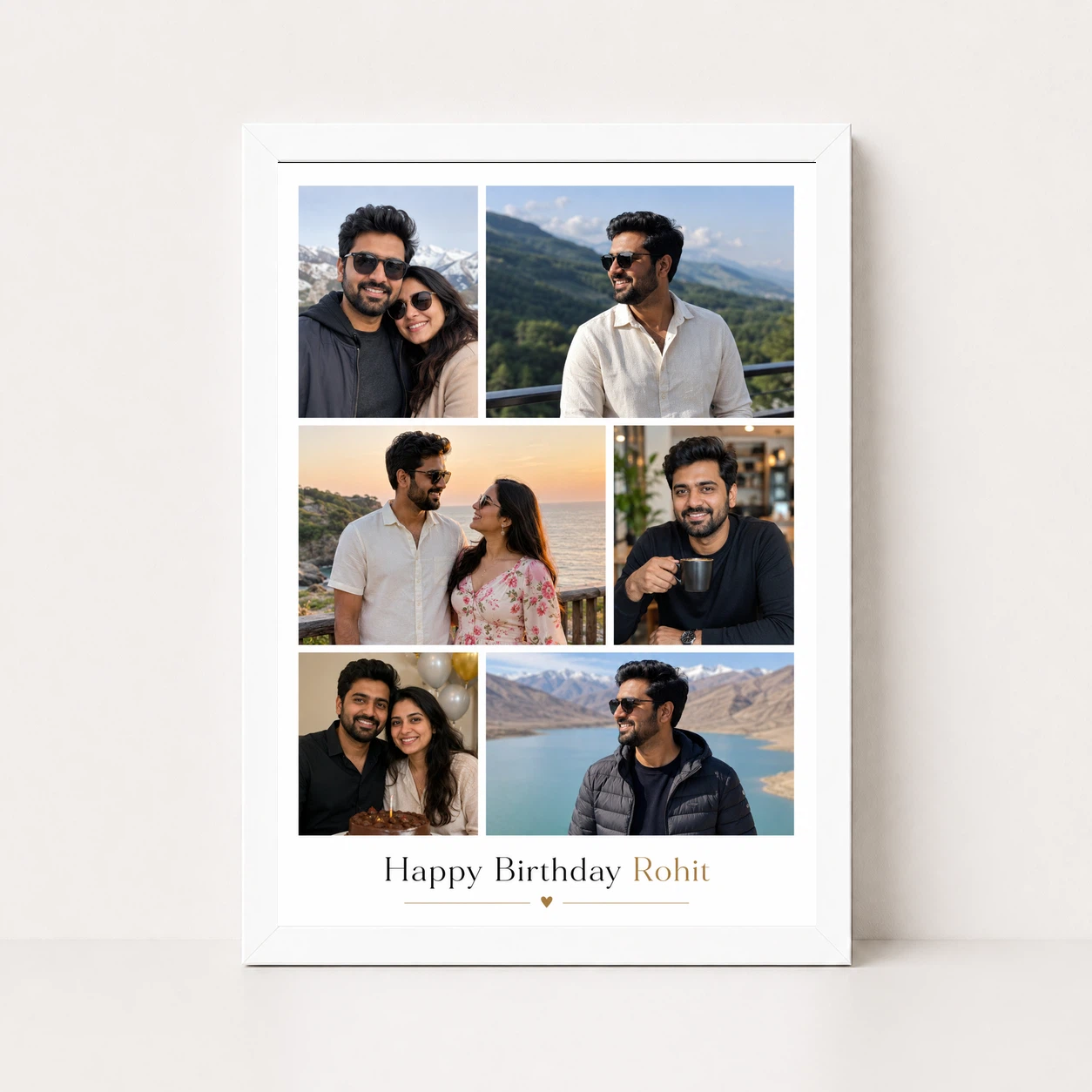 Boyfriend Birthday Photo Frame Single Large Portrait, view 11