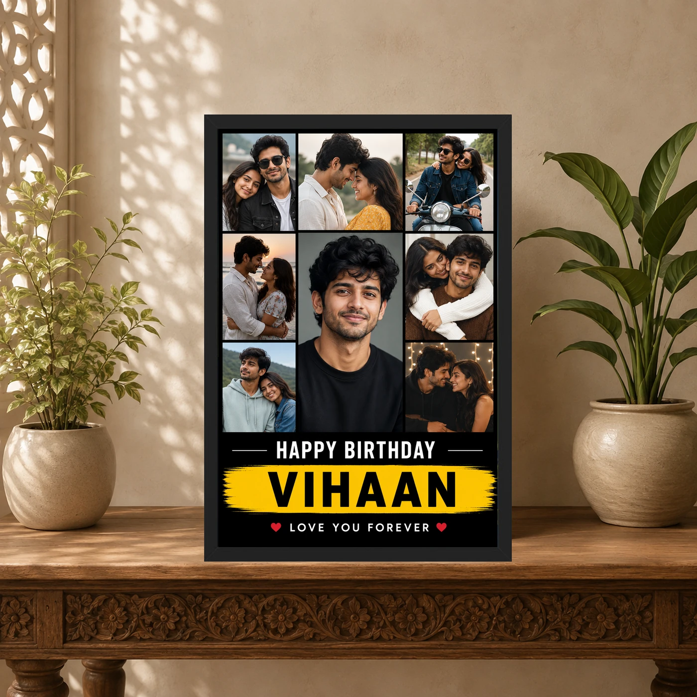 Boyfriend Birthday Photo Frame Single Large Portrait, view 5