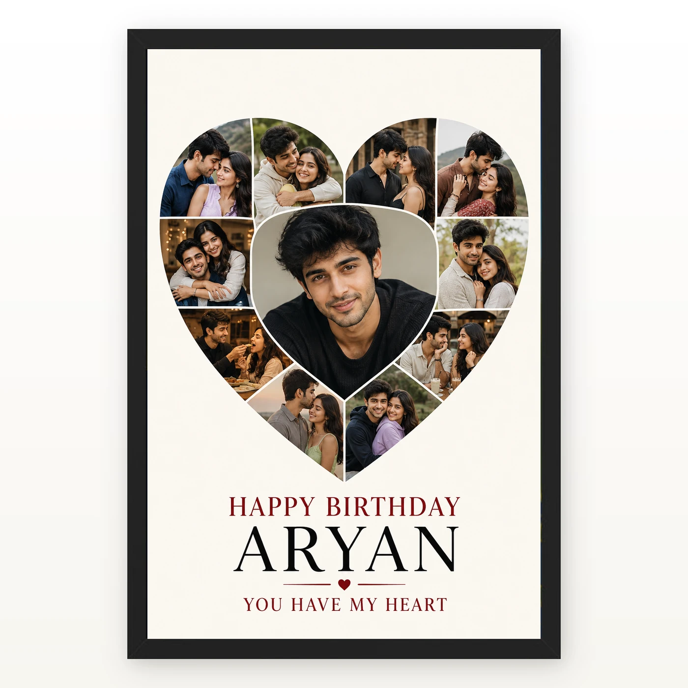 Boyfriend Girlfriend Photo Frame Birthday Couple Collage