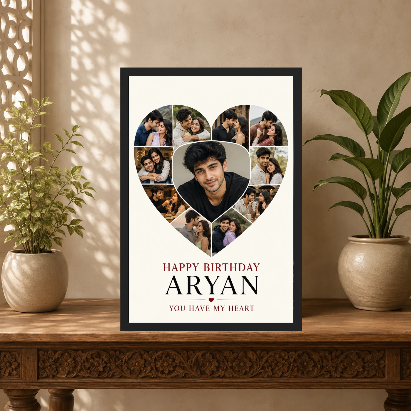 Boyfriend Girlfriend Photo Frame Birthday Couple Collage, view 5