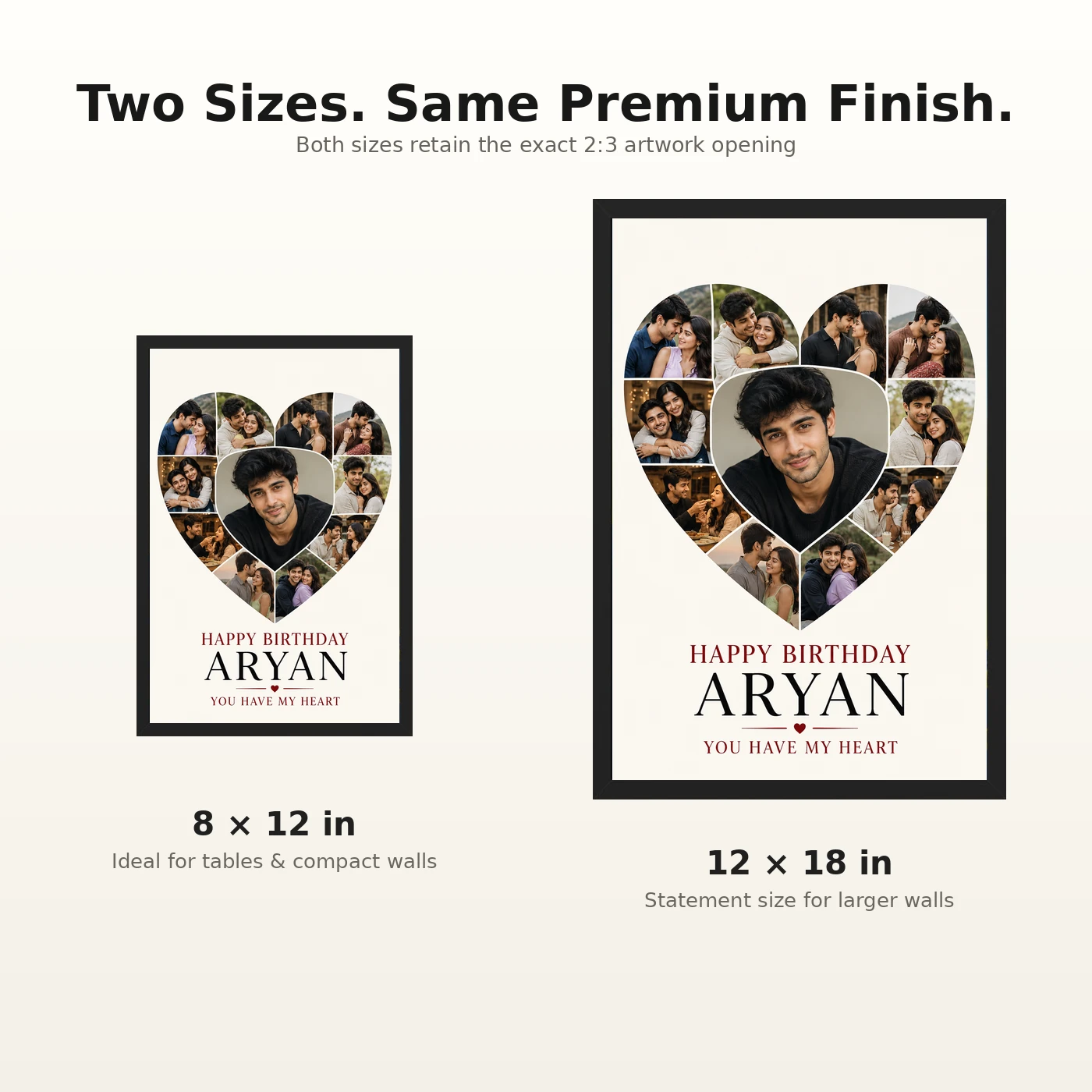 Boyfriend Girlfriend Photo Frame Birthday Couple Collage, view 8