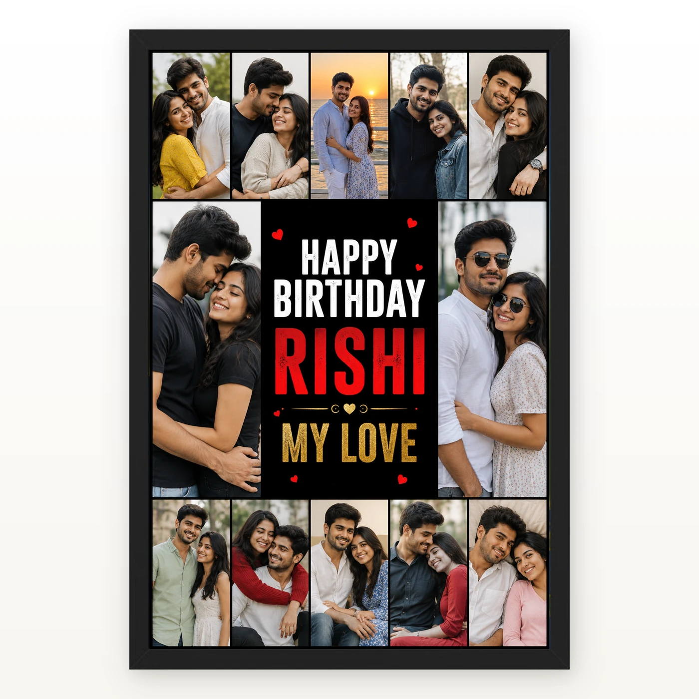 Boyfriend Photo Frame Birthday Gift Idea Collage