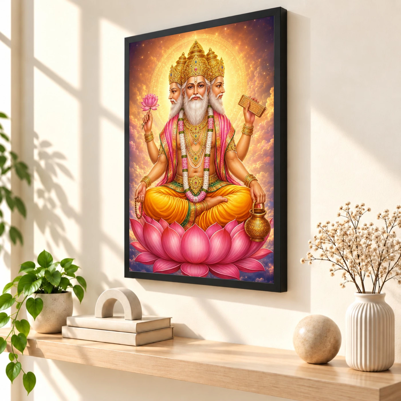 Brahma Dev Cosmic Celestial Aura Photo Frame, view 2