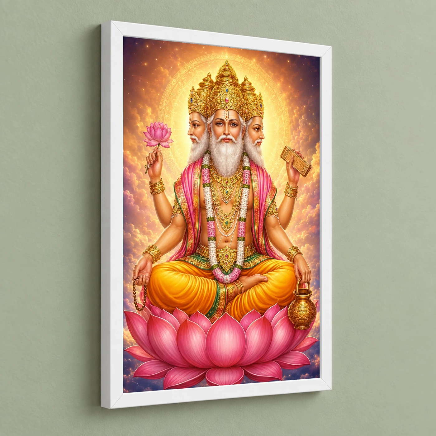 Brahma Dev Cosmic Celestial Aura Photo Frame, view 5