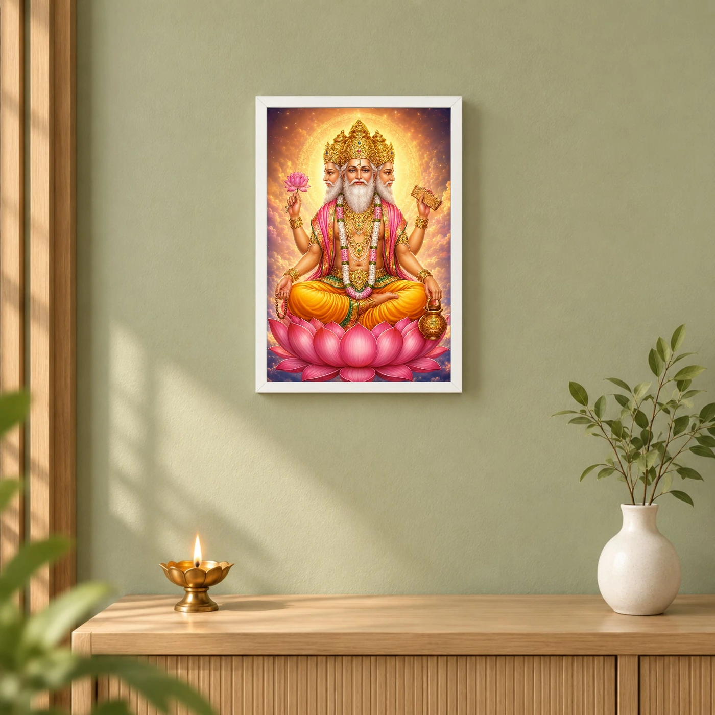 Brahma Dev Cosmic Celestial Aura Photo Frame, view 6