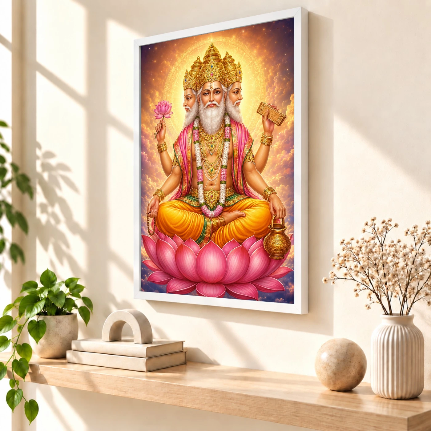 Brahma Dev Cosmic Celestial Aura Photo Frame, view 7