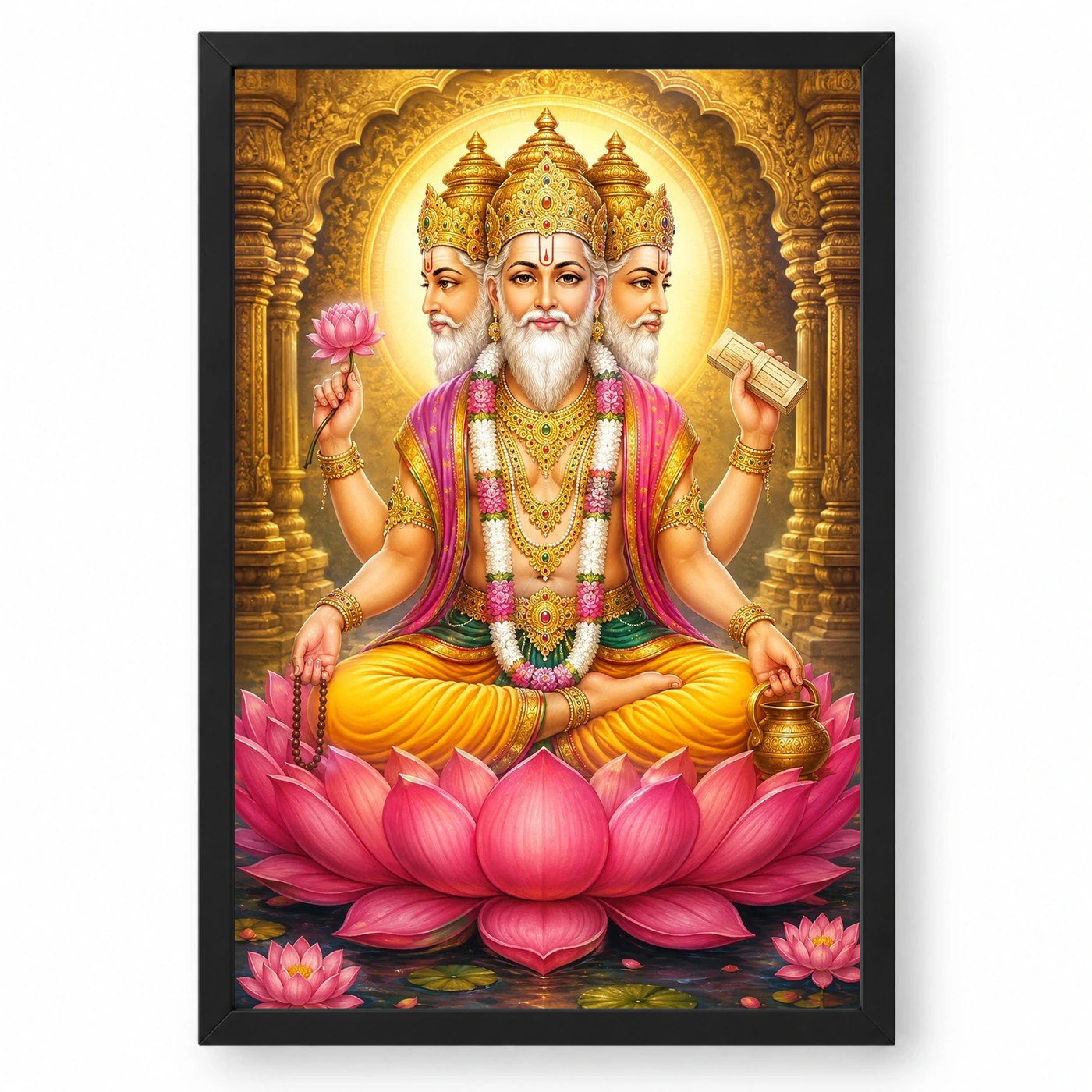 Brahma Dev Heritage Temple Architecture Backdrop Photo Frame