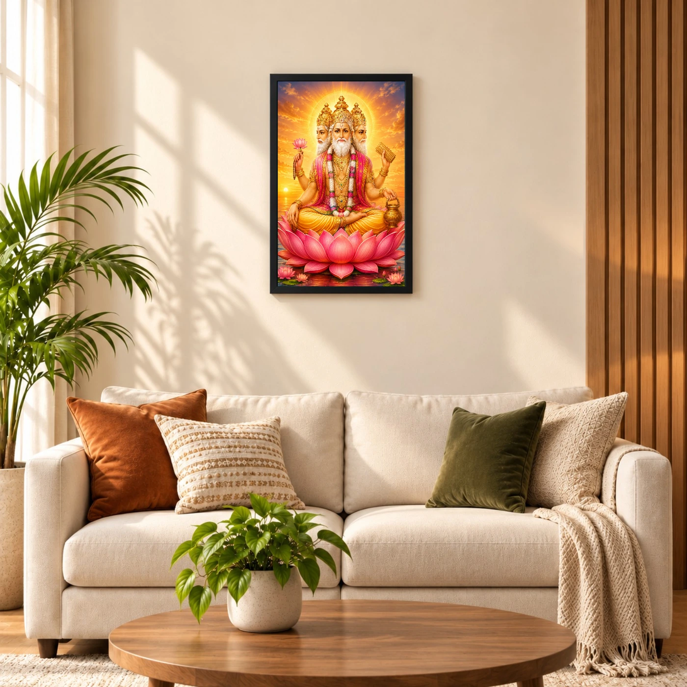 Brahma Dev Serene Sunrise Blessing Photo Frame, view 8