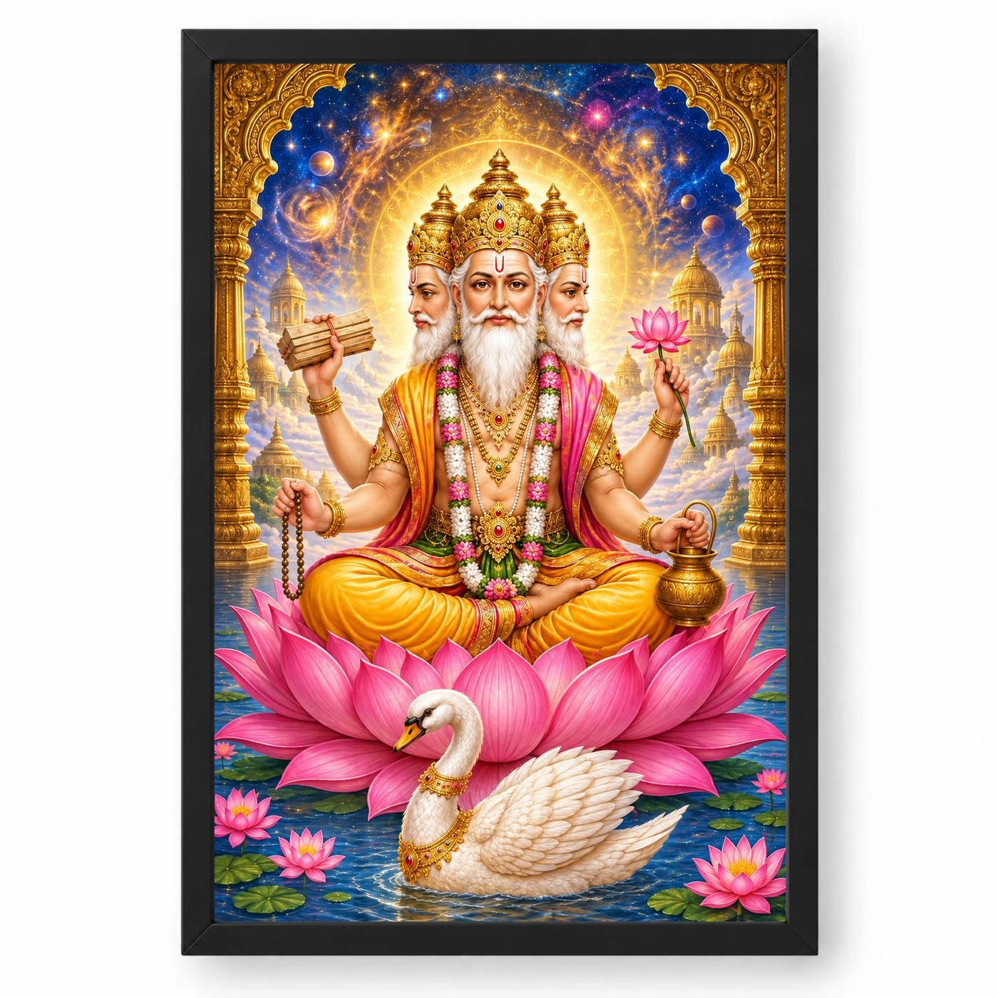 Brahma Four-Faced Lotus Cosmic Photo Frame