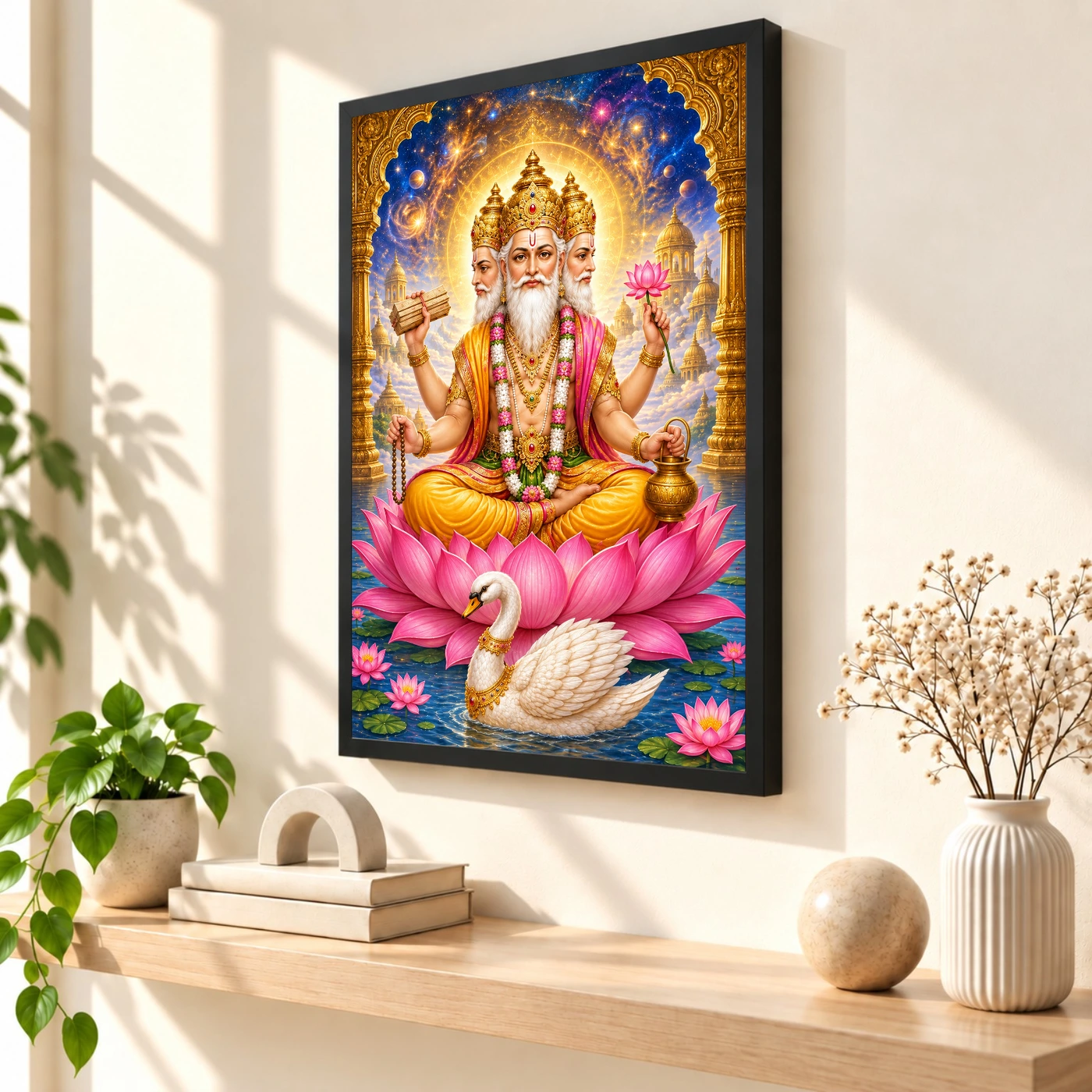 Brahma Four-Faced Lotus Cosmic Photo Frame, view 2