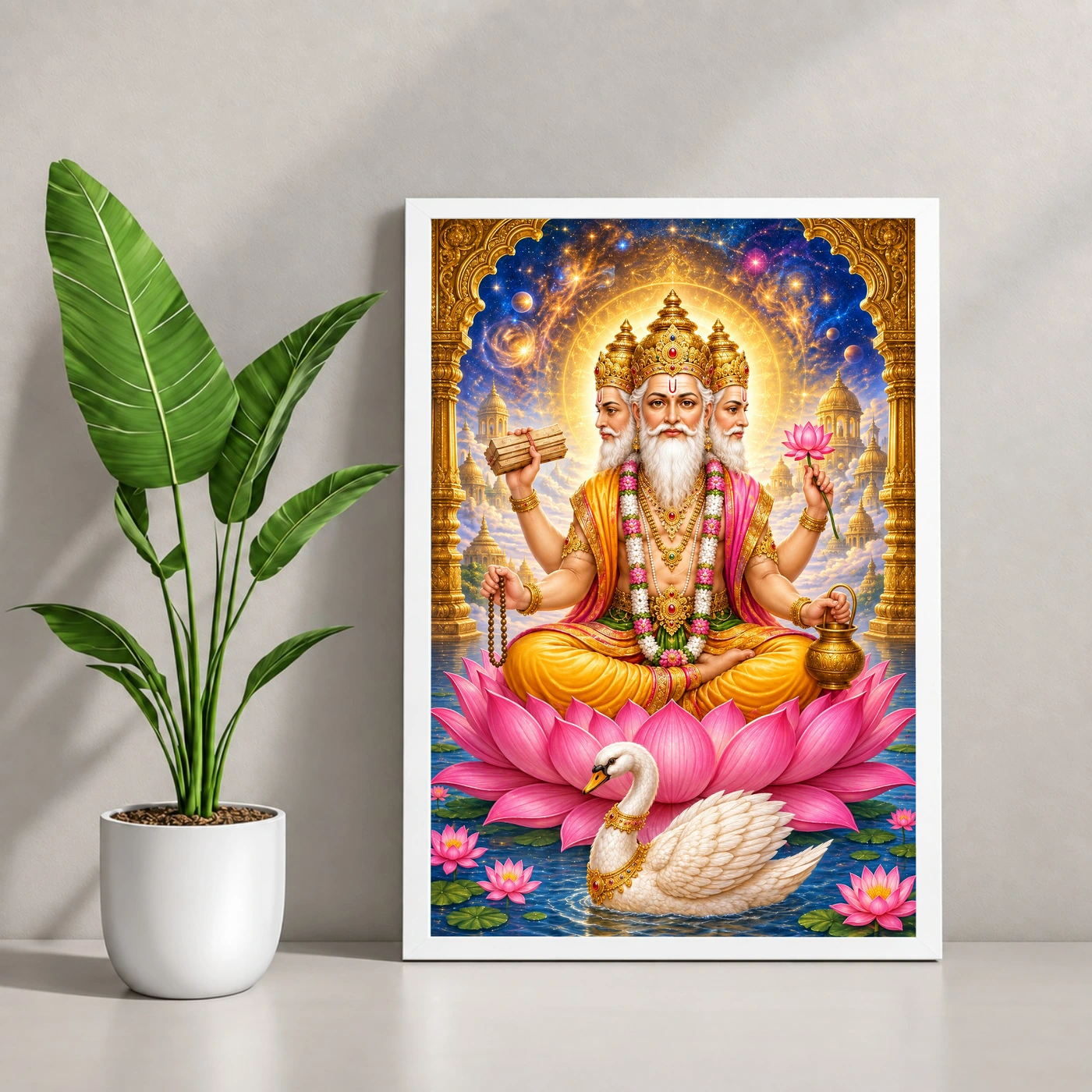 Brahma Four-Faced Lotus Cosmic Photo Frame, view 4