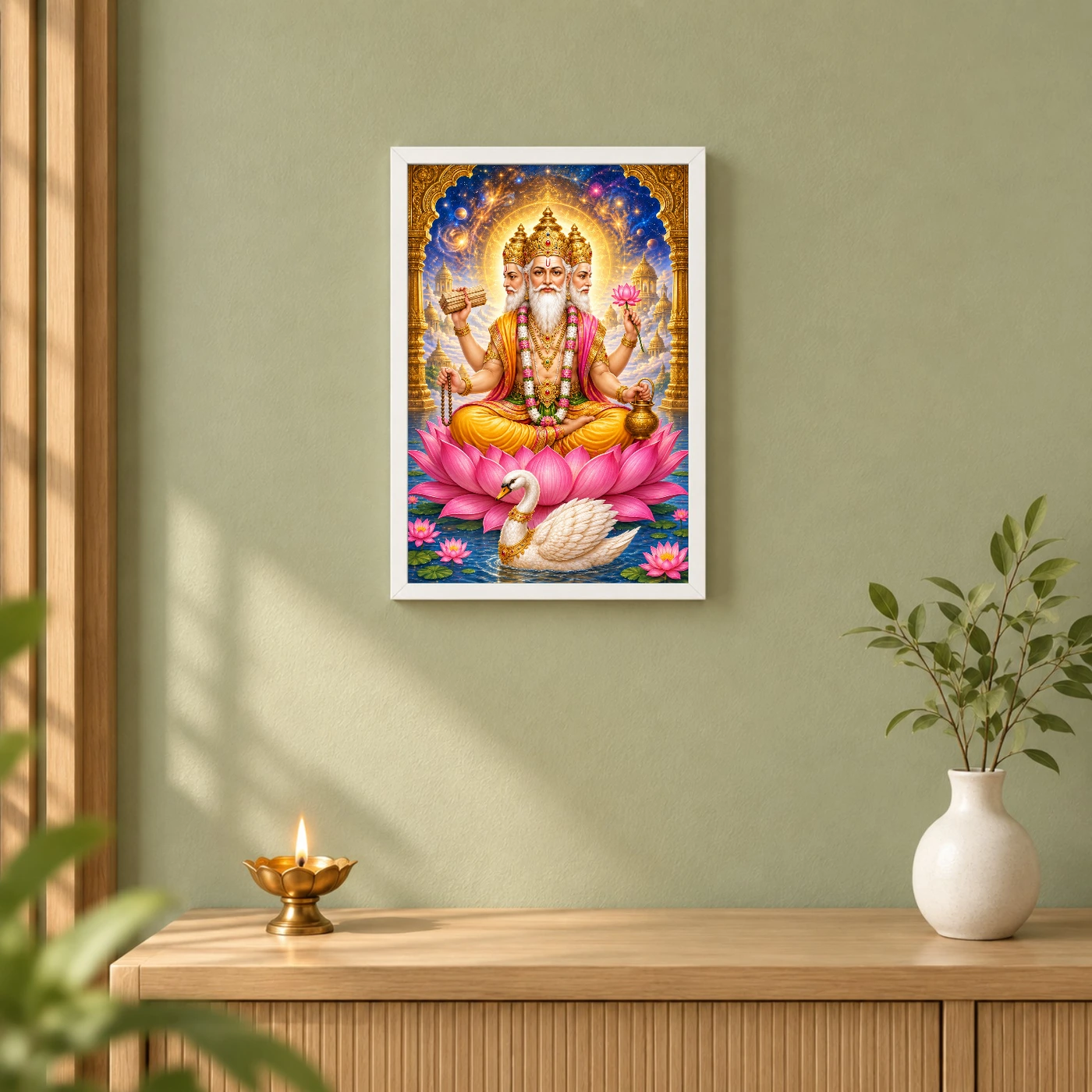Brahma Four-Faced Lotus Cosmic Photo Frame, view 6