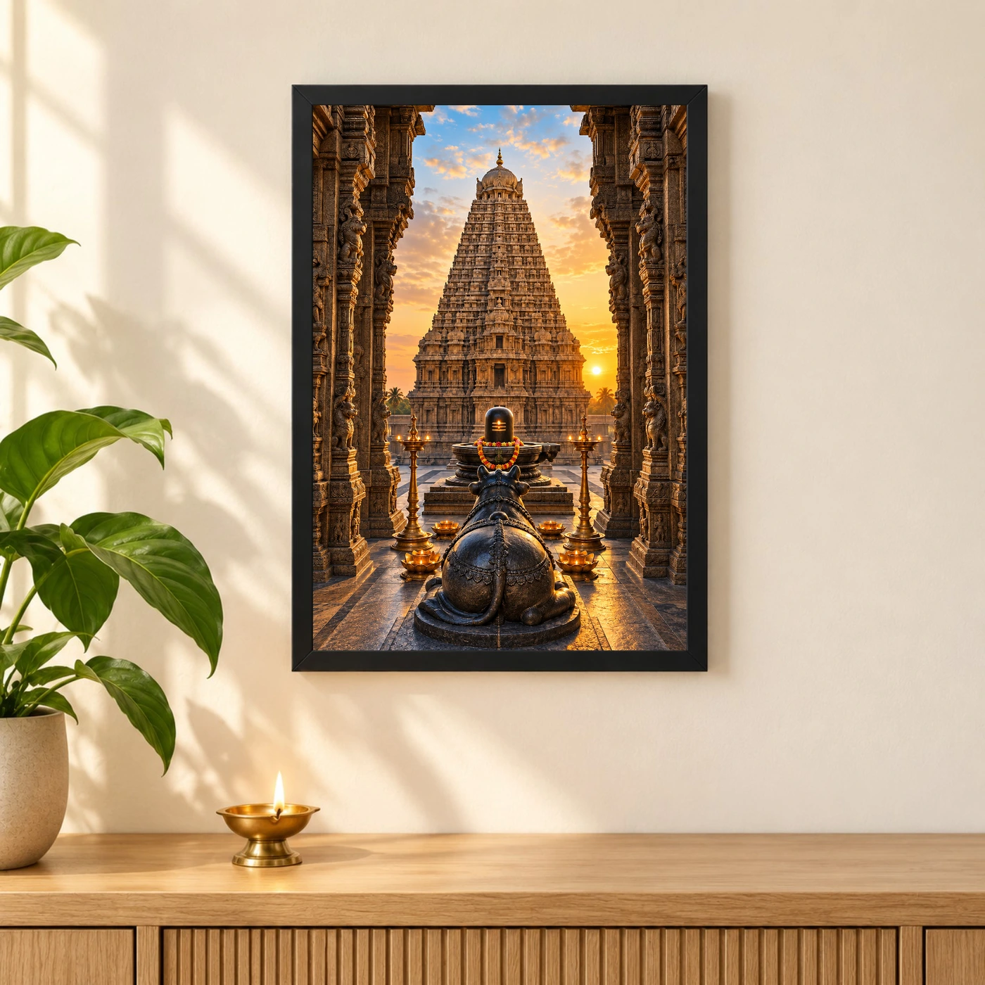 Brihadeeswarar Thanjavur Nandi Photo Frame, view 3
