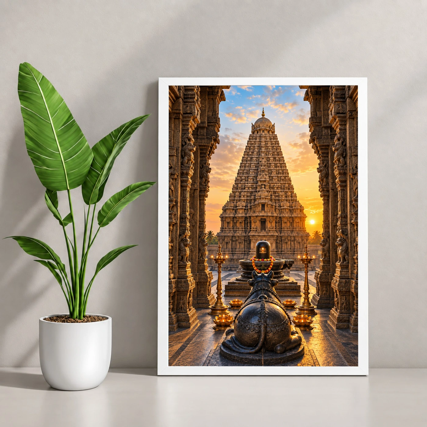 Brihadeeswarar Thanjavur Nandi Photo Frame, view 4