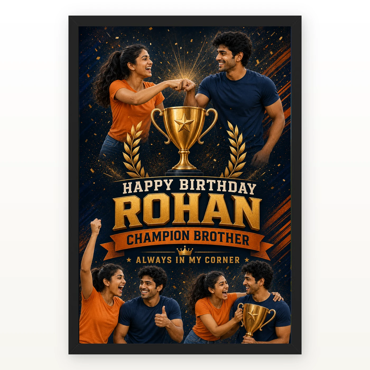 Brother Birthday Photo Frame Champion