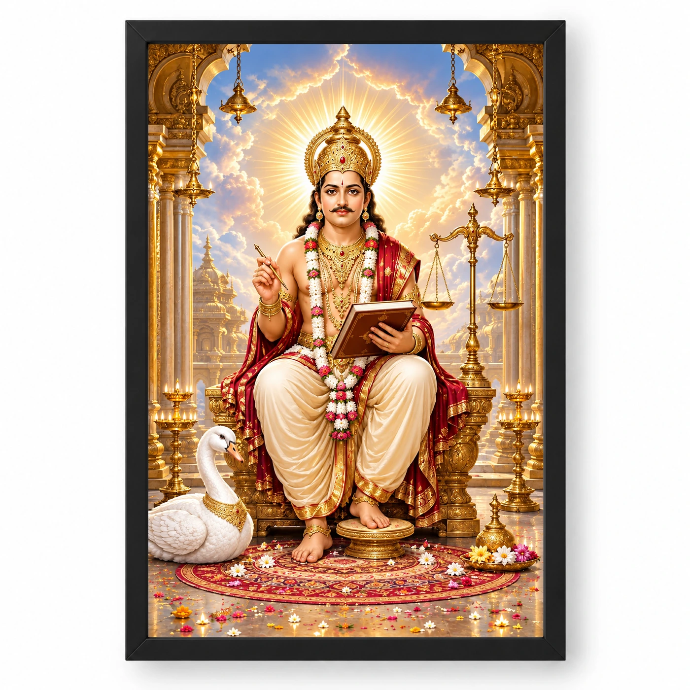 Chitragupta Celestial Court Photo Frame
