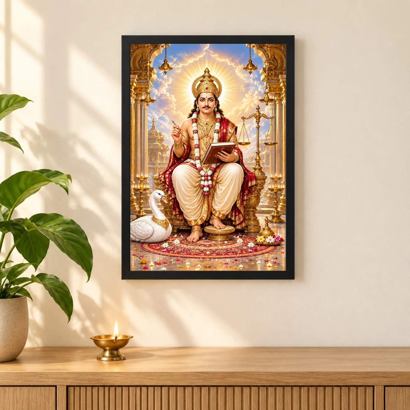Chitragupta Celestial Court Photo Frame, view 3