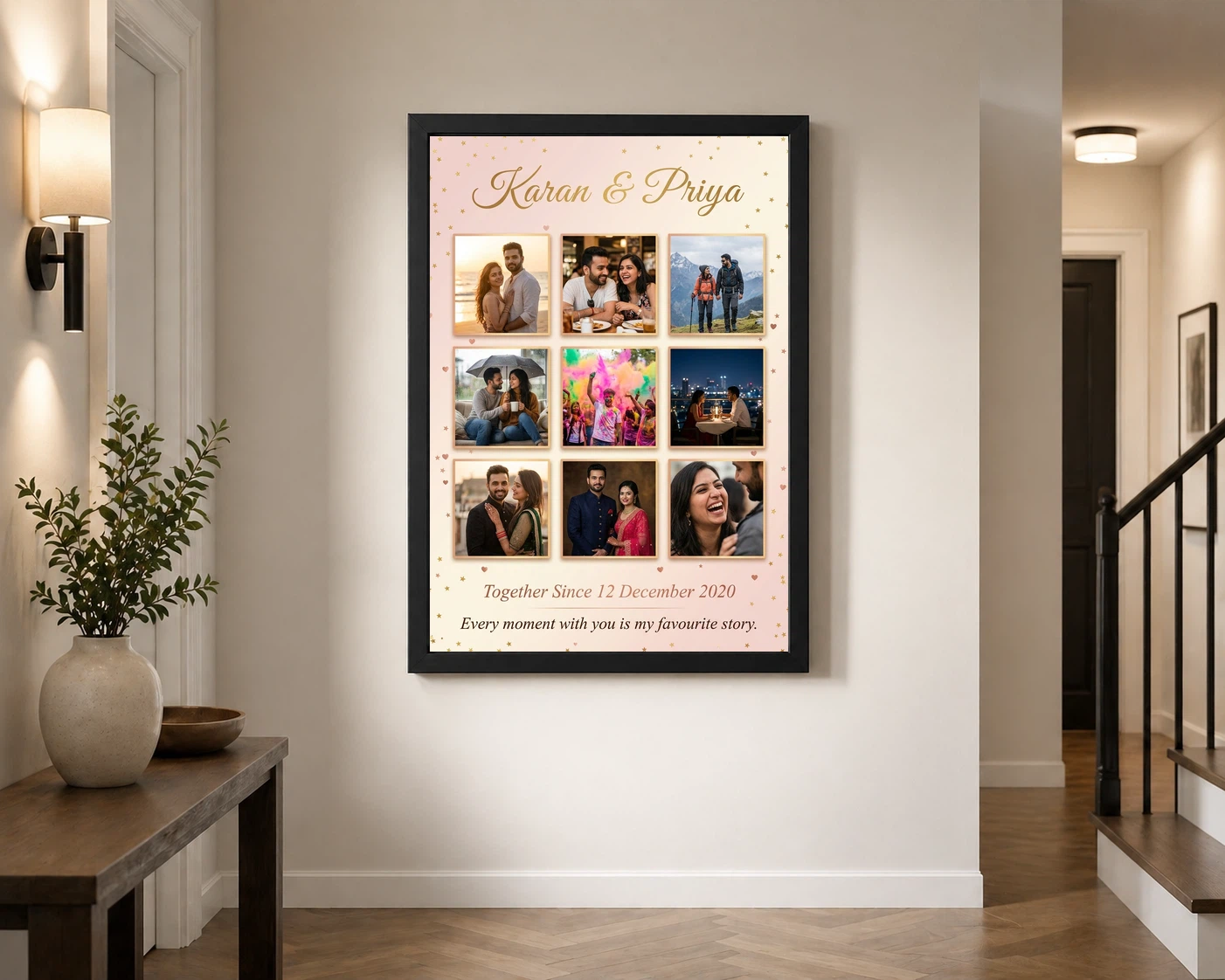 Couple Collage Photo Frames Romantic Love Memories Together Photo Frame, view 2