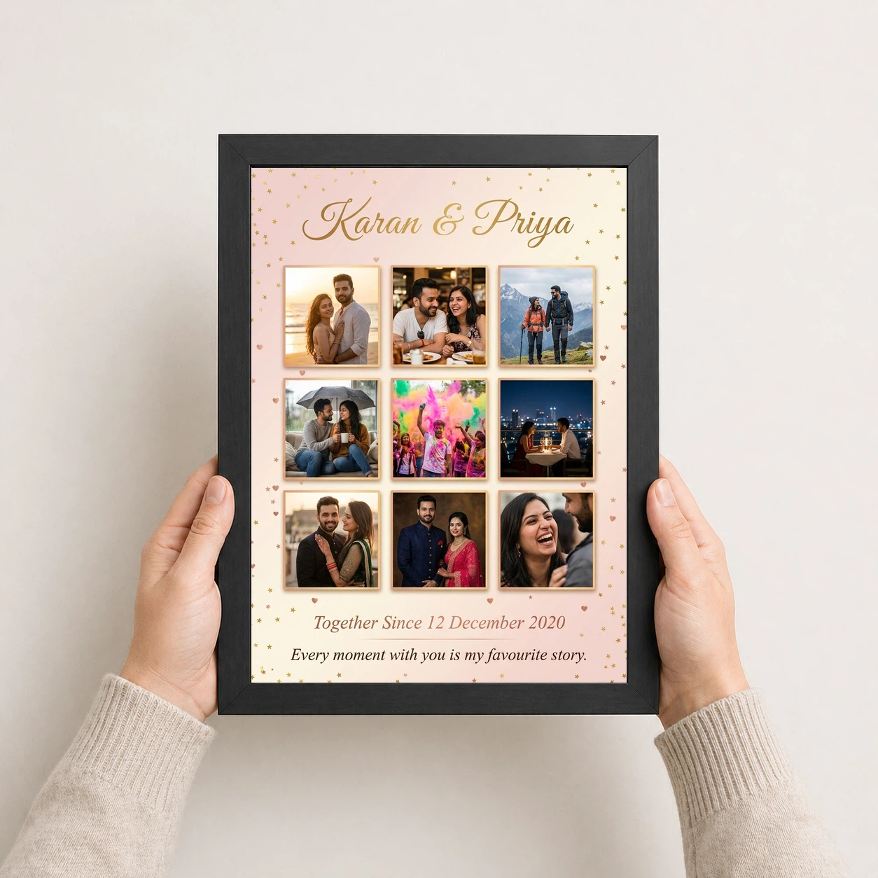 Couple Collage Photo Frames Romantic Love Memories Together Photo Frame, view 3