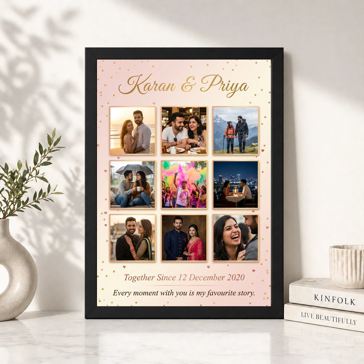 Couple Collage Photo Frames Romantic Love Memories Together Photo Frame, view 4