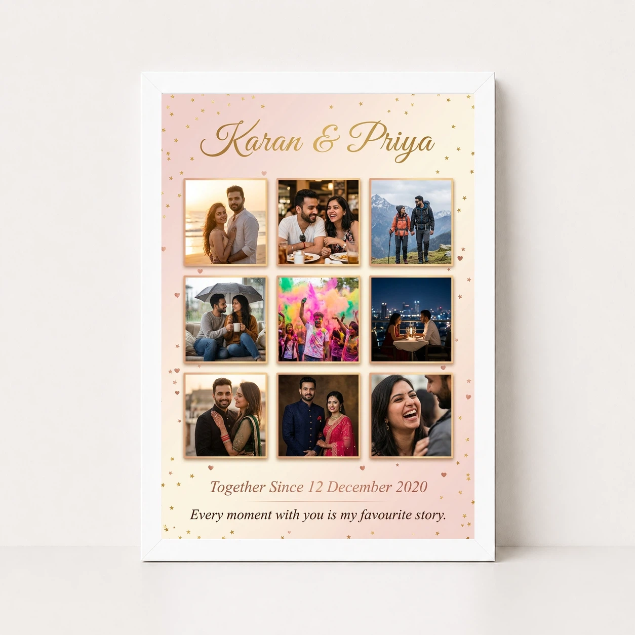 Couple Collage Photo Frames Romantic Love Memories Together Photo Frame, view 5